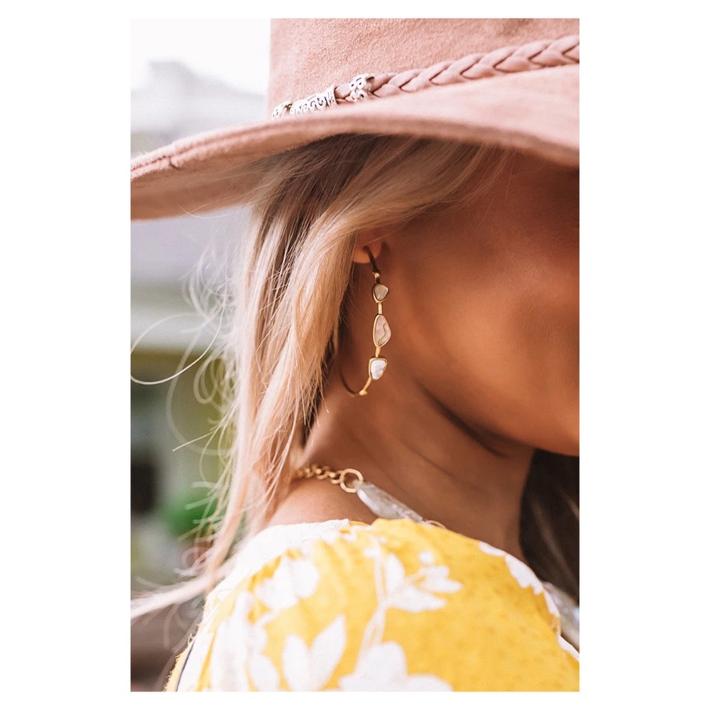 Kendra Scott • “Ivy” Gold Hoops - Picture 1 of 4
